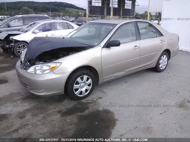 4T1BE32K54U804590 - 2004 TOYOTA CAMRY LE/XLE/SE 金色 照片 2