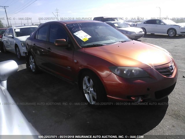 JM1BK323541214882 - 2004 MAZDA 3 S ORANGE photo 1