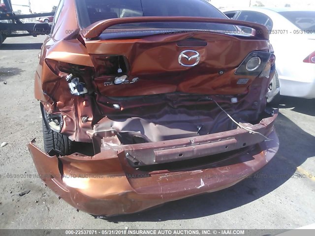 JM1BK323541214882 - 2004 MAZDA 3 S ORANGE photo 6