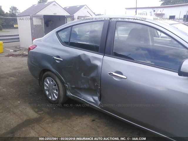 3N1CN7AP5CL923166 - 2012 NISSAN VERSA S/SV/SL GRAY photo 6