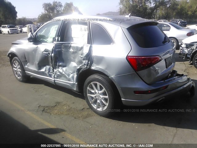 WA1CKAFP9AA009268 - 2010 AUDI Q5 PREMIUM SILVER photo 3