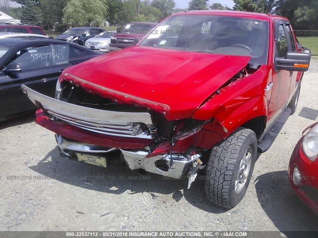 1FTRX04899KC07619 - 2009 FORD F150 SUPER CAB RED photo 6