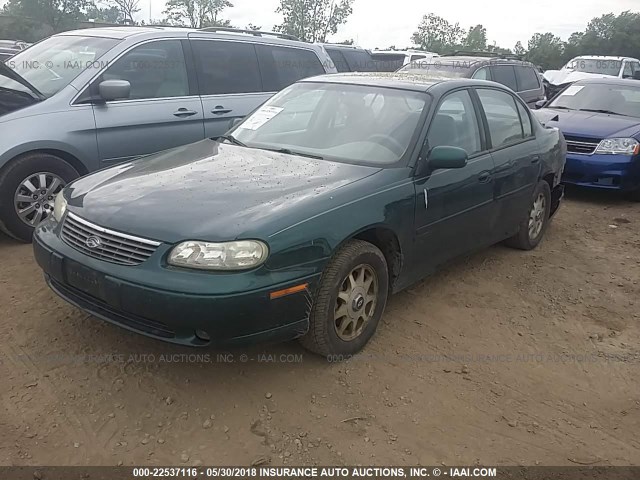 1G1NE52M7X6212527 - 1999 CHEVROLET MALIBU LS მწვანე ფოტო 2