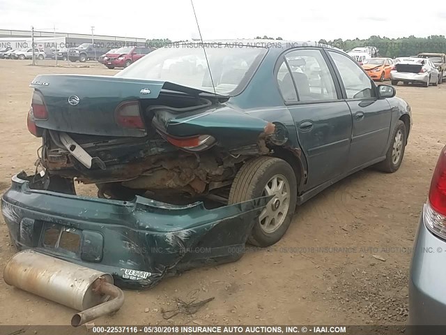 1G1NE52M7X6212527 - 1999 CHEVROLET MALIBU LS მწვანე ფოტო 4