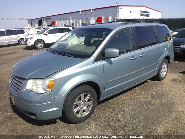 2A8HR54119R624992 - 2009 CHRYSLER TOWN & COUNTRY TOURING Light Blue photo 2