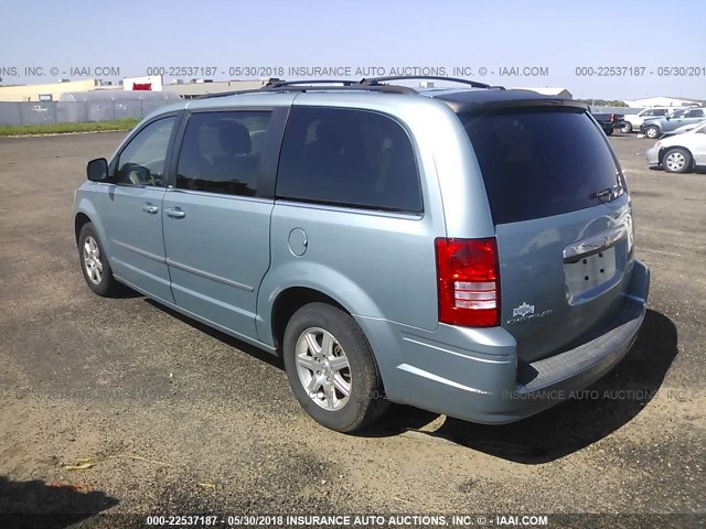 2A8HR54119R624992 - 2009 CHRYSLER TOWN & COUNTRY TOURING Light Blue photo 3