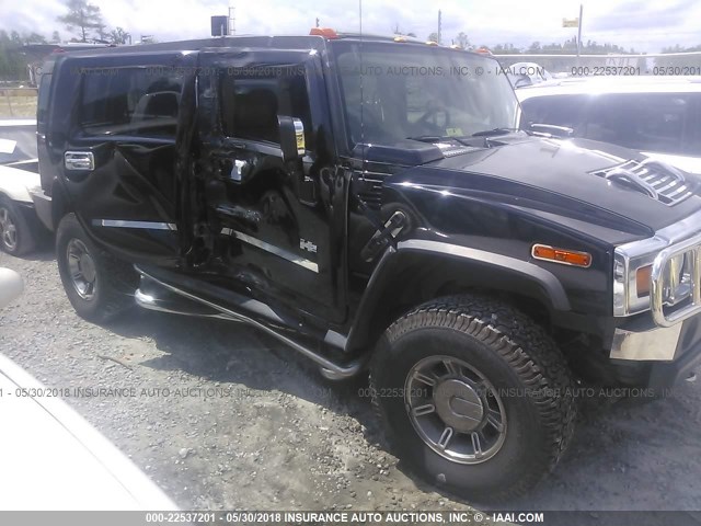 5GRGN23U74H102380 - 2004 HUMMER H2 BLACK photo 1