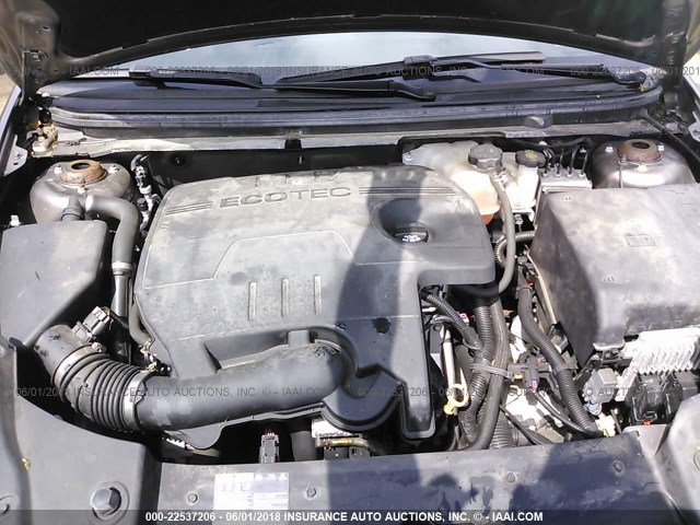 1G1ZC5E00CF339520 - 2012 CHEVROLET MALIBU 1LT თაფლისფერი ფოტო 10