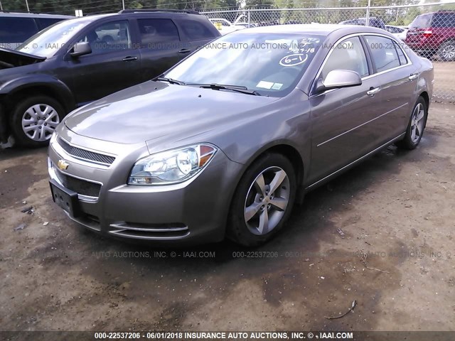 1G1ZC5E00CF339520 - 2012 CHEVROLET MALIBU 1LT თაფლისფერი ფოტო 2