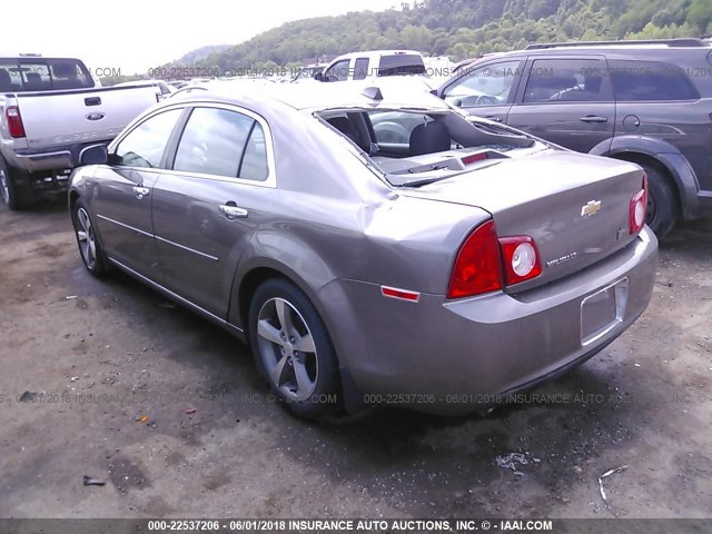 1G1ZC5E00CF339520 - 2012 CHEVROLET MALIBU 1LT თაფლისფერი ფოტო 3