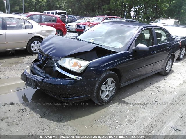 1G1ZT54835F220869 - 2005 CHEVROLET MALIBU LS ლურჯი ფოტო 2