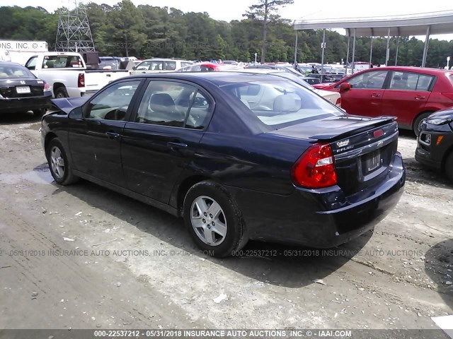 1G1ZT54835F220869 - 2005 CHEVROLET MALIBU LS ლურჯი ფოტო 3