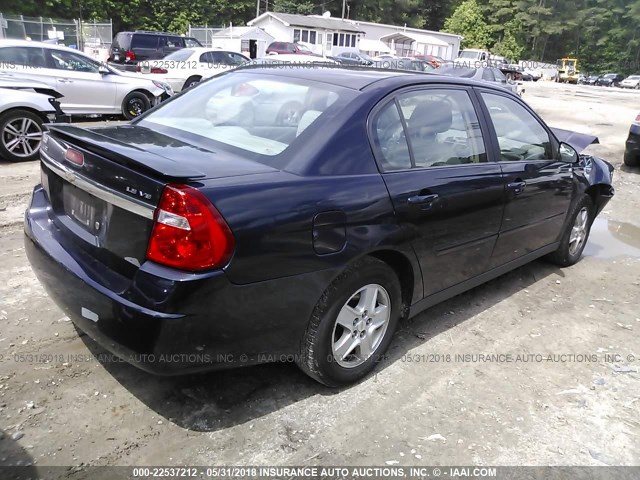 1G1ZT54835F220869 - 2005 CHEVROLET MALIBU LS ლურჯი ფოტო 4