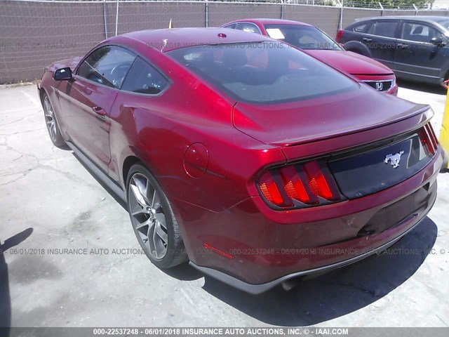 1FA6P8TH8G5290657 - 2016 FORD MUSTANG RED photo 3