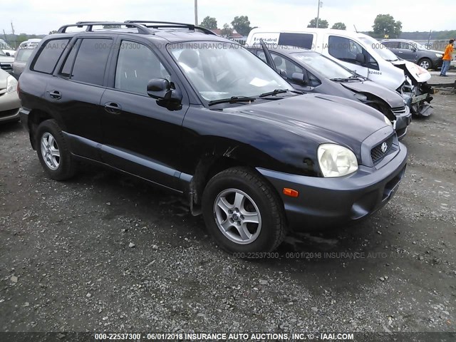 KM8SB12B42U190870 - 2002 HYUNDAI SANTA FE GL BLACK photo 1