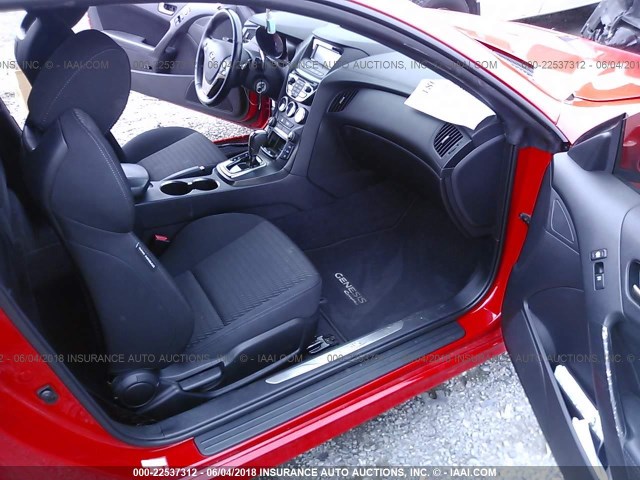 KMHHT6KD6DU098846 - 2013 HYUNDAI GENESIS COUPE 2.0T RED photo 5