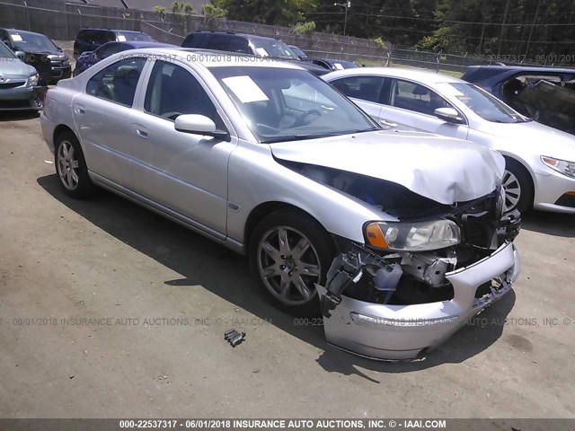 YV1RS592762527821 - 2006 VOLVO S60 2.5T SILVER photo 1