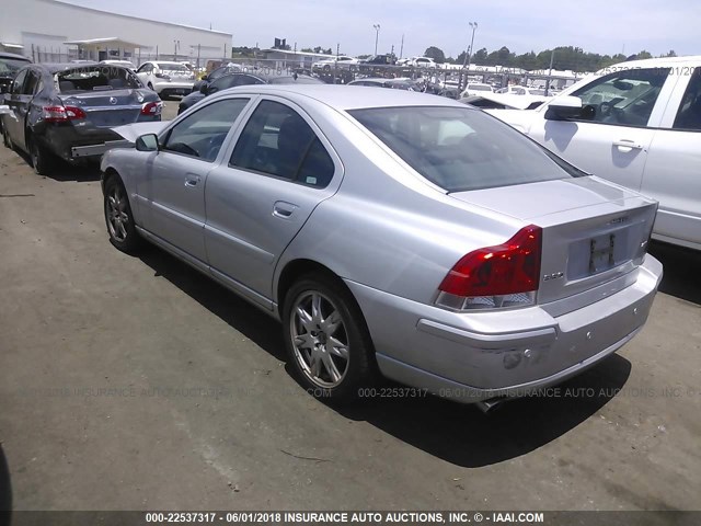 YV1RS592762527821 - 2006 VOLVO S60 2.5T SILVER photo 3