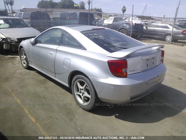 JTDDY32T7Y0019398 - 2000 TOYOTA CELICA GT-S SILVER photo 3