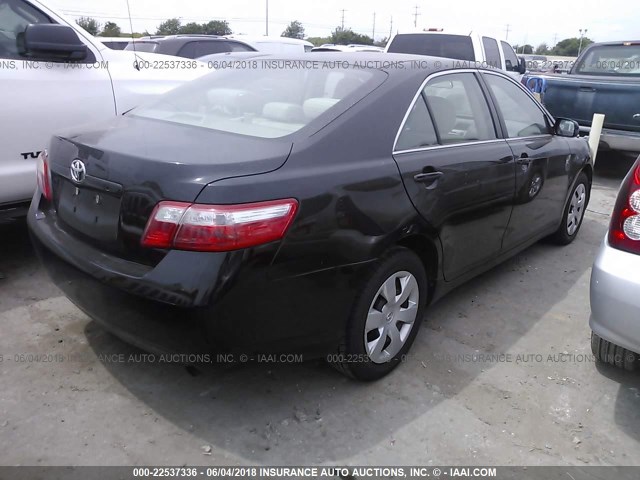 4T1BE46K08U742411 - 2008 TOYOTA CAMRY CE/LE/XLE/SE BLACK photo 4