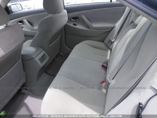 4T1BE46K08U742411 - 2008 TOYOTA CAMRY CE/LE/XLE/SE BLACK photo 8