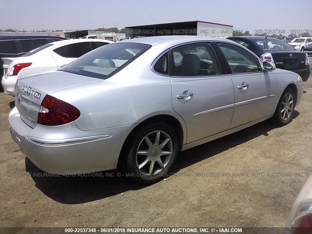 2G4WE537051274047 - 2005 BUICK LACROSSE CXS SILVER photo 4