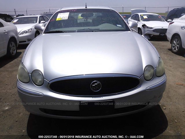2G4WE537051274047 - 2005 BUICK LACROSSE CXS SILVER photo 6