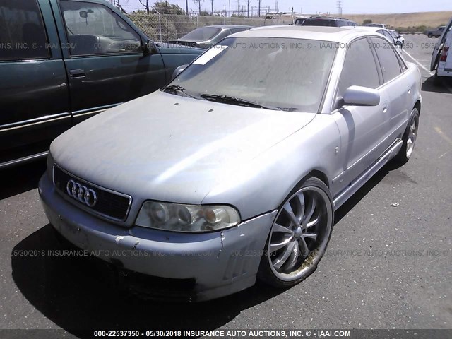 WAUED28D0XA038746 - 1999 AUDI A4 2.8 QUATTRO SILVER photo 2