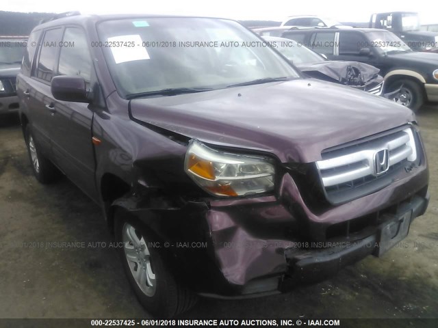 5FNYF18288B026873 - 2008 HONDA PILOT VP BURGUNDY photo 1