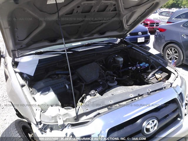 5TETX22N46Z274193 - 2006 TOYOTA TACOMA ACCESS CAB GOLD photo 10