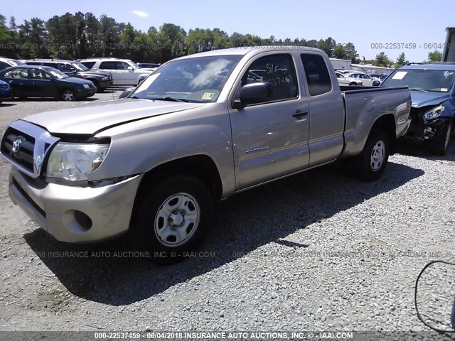5TETX22N46Z274193 - 2006 TOYOTA TACOMA ACCESS CAB Gold Foto 2