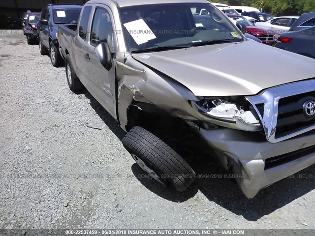 5TETX22N46Z274193 - 2006 TOYOTA TACOMA ACCESS CAB Gold Foto 6