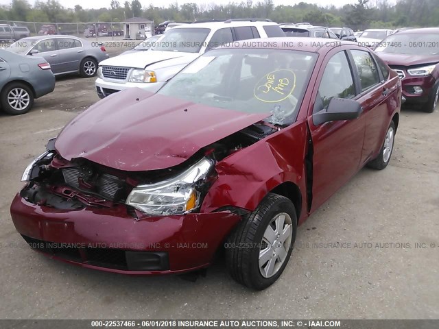 1FAHP3EN5BW187780 - 2011 FORD FOCUS S RED photo 2