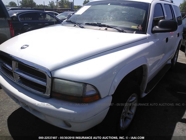 1D4HS58N73F506441 - 2003 DODGE DURANGO SLT PLUS WHITE photo 2