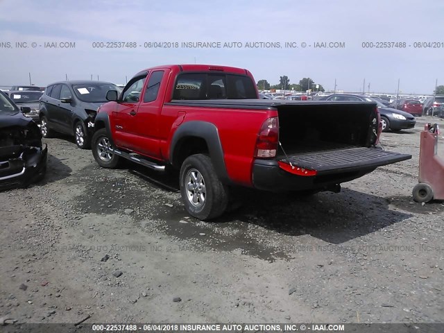 5TEUX42N56Z208333 - 2006 TOYOTA TACOMA ACCESS CAB Rot Foto 3