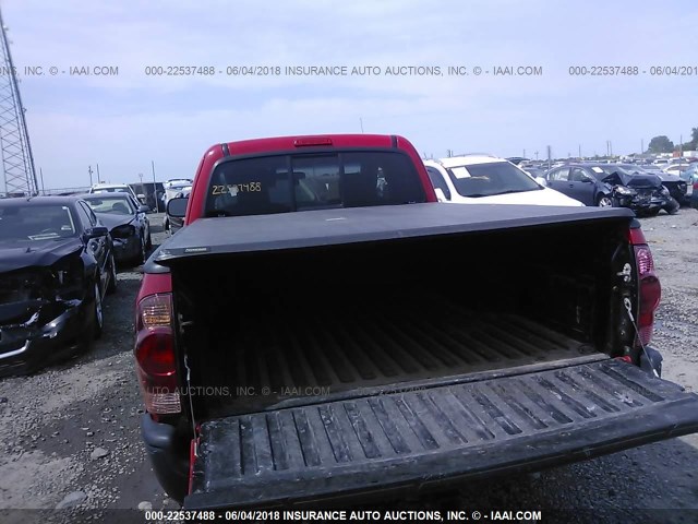 5TEUX42N56Z208333 - 2006 TOYOTA TACOMA ACCESS CAB Rot Foto 8