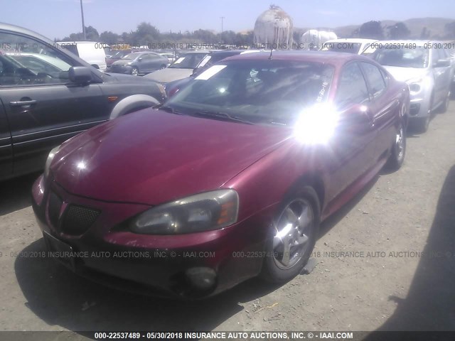 2G2WR524041112339 - 2004 PONTIAC GRAND PRIX GTP BURGUNDY photo 2