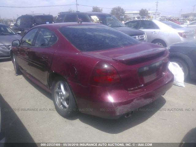 2G2WR524041112339 - 2004 PONTIAC GRAND PRIX GTP BURGUNDY photo 3