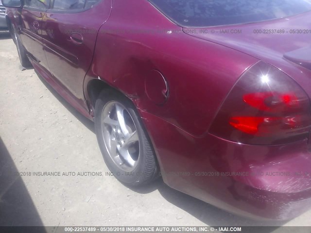 2G2WR524041112339 - 2004 PONTIAC GRAND PRIX GTP BURGUNDY photo 6