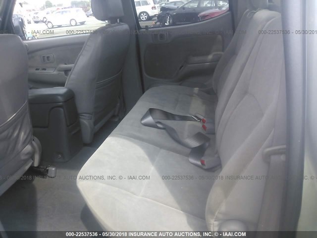 5TEGN92N24Z404498 - 2004 TOYOTA TACOMA DOUBLE CAB PRERUNNER SILVER photo 8