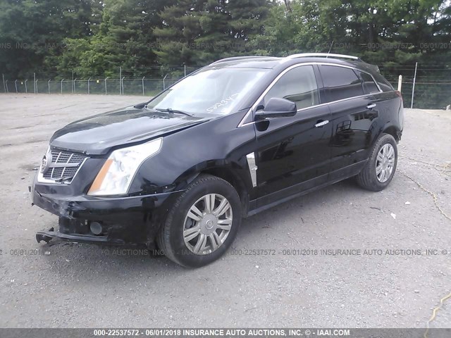 3GYFNDEY0AS582347 - 2010 CADILLAC SRX LUXURY COLLECTION BLACK photo 2