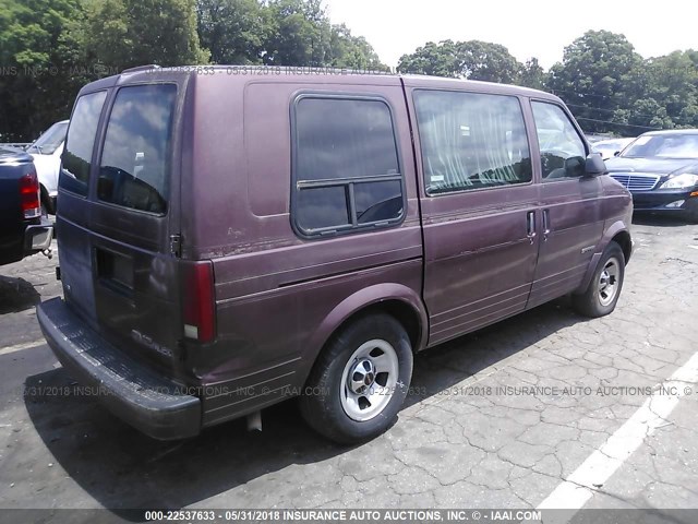 1GDDM19W5TB521898 - 1996 GMC SAFARI XT MAROON photo 4