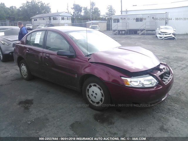 1G8AJ55F06Z107382 - 2006 SATURN ION LEVEL 2 RED photo 1