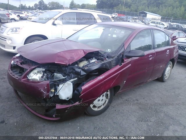1G8AJ55F06Z107382 - 2006 SATURN ION LEVEL 2 RED photo 2
