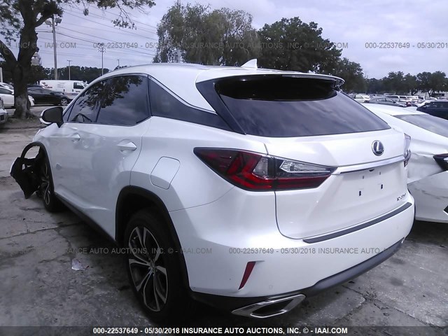 2T2ZZMCA4HC066458 - 2017 LEXUS RX 350/BASE/F SPORT WHITE photo 3