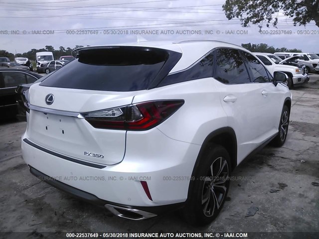 2T2ZZMCA4HC066458 - 2017 LEXUS RX 350/BASE/F SPORT WHITE photo 4