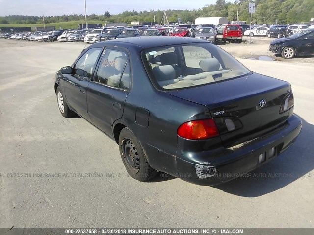 2T1BR12E4XC105847 - 1999 TOYOTA COROLLA VE/CE/LE 绿色 照片 3