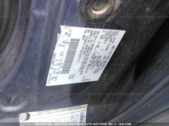 1FMPU15556LA07171 - 2006 FORD EXPEDITION XLT მუქი ლურჯი ფოტო 9