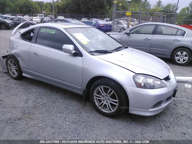 JH4DC54805S017185 - 2005 ACURA RSX SILVER photo 1