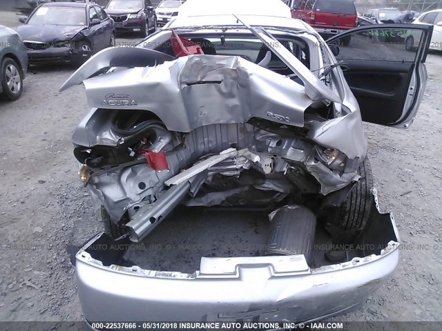 JH4DC54805S017185 - 2005 ACURA RSX SILVER photo 6